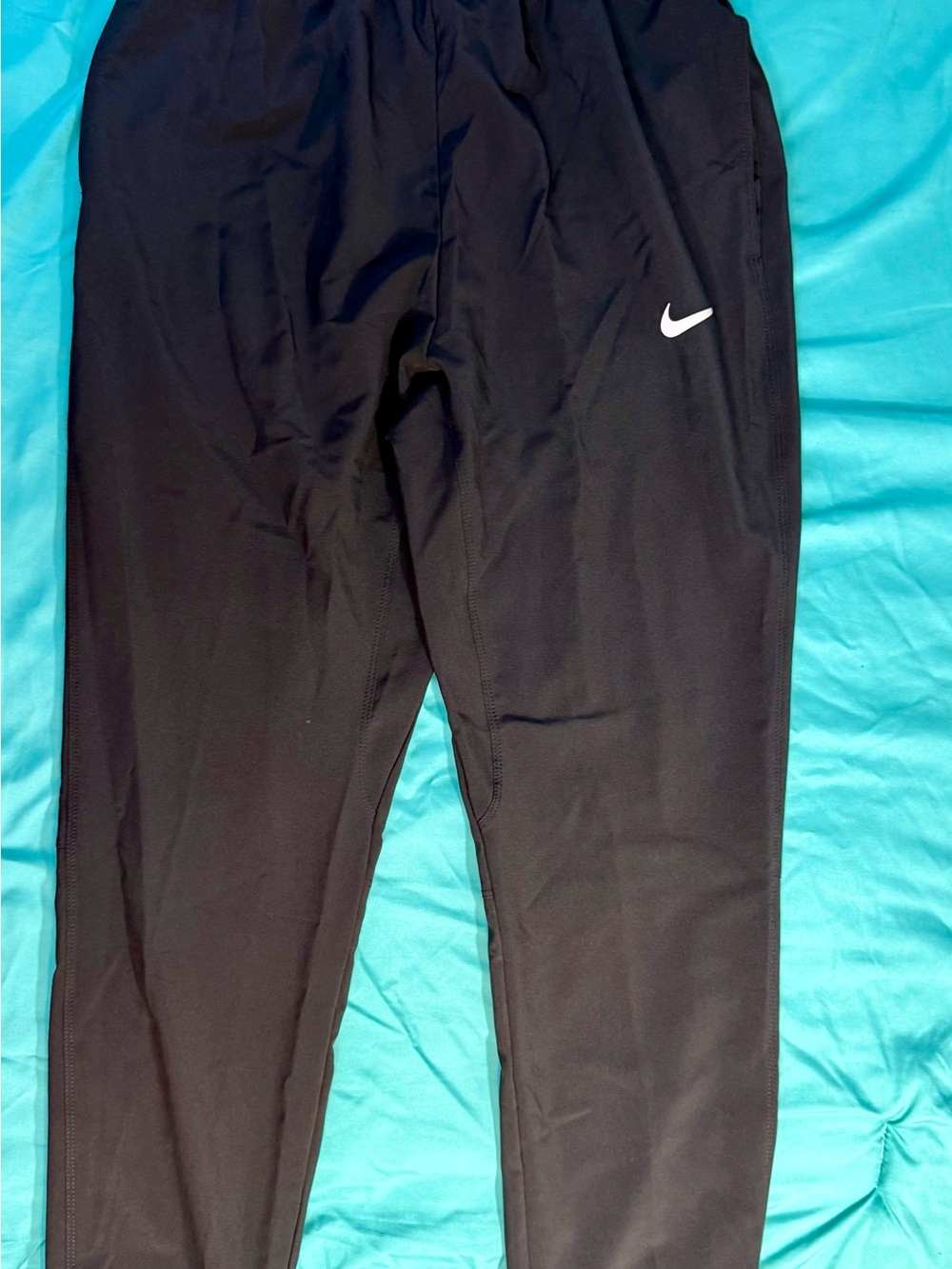 Nike Black Kids' Jogger Pants with White Swoosh
